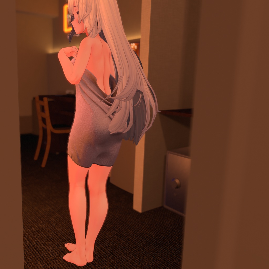 【桔梗用衣装】湯上りバスタオル