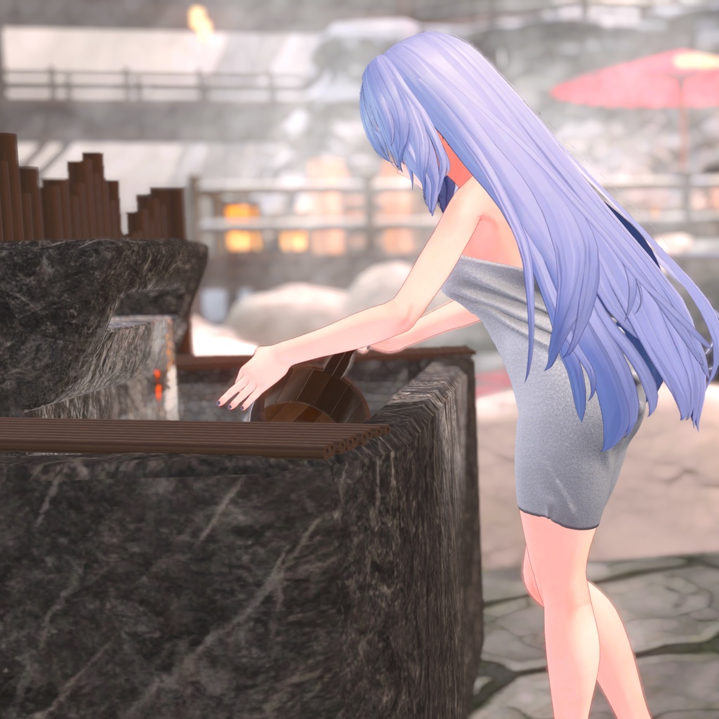 【桔梗用衣装】湯上りバスタオル