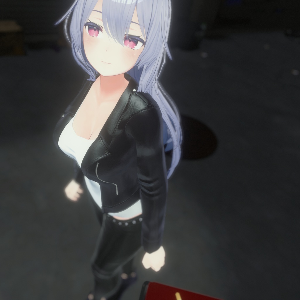 【桔梗用衣装】レザージャケパンコーデ