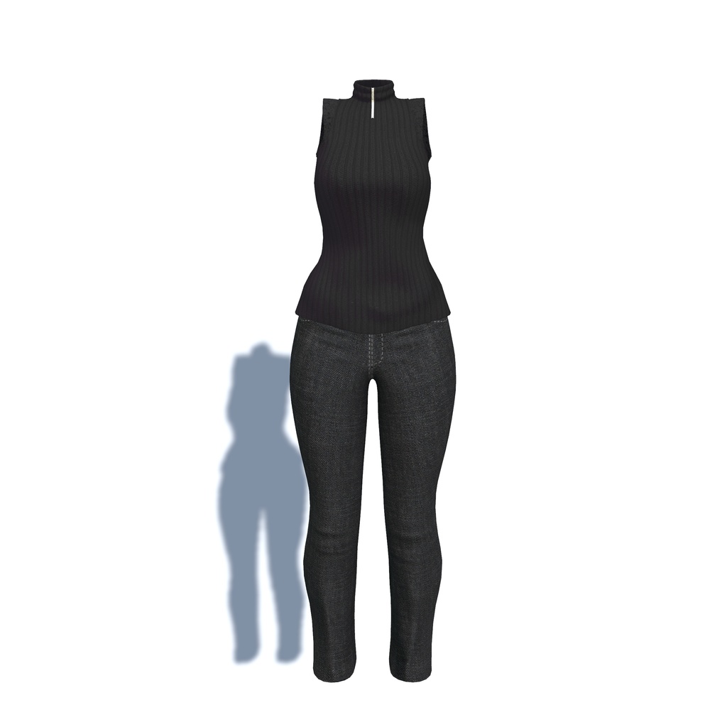 【シャーロ-Pure-用衣装】レースタートルネック