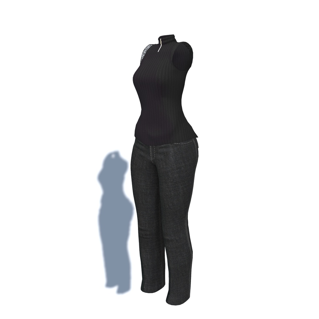 【シャーロ-Pure-用衣装】レースタートルネック