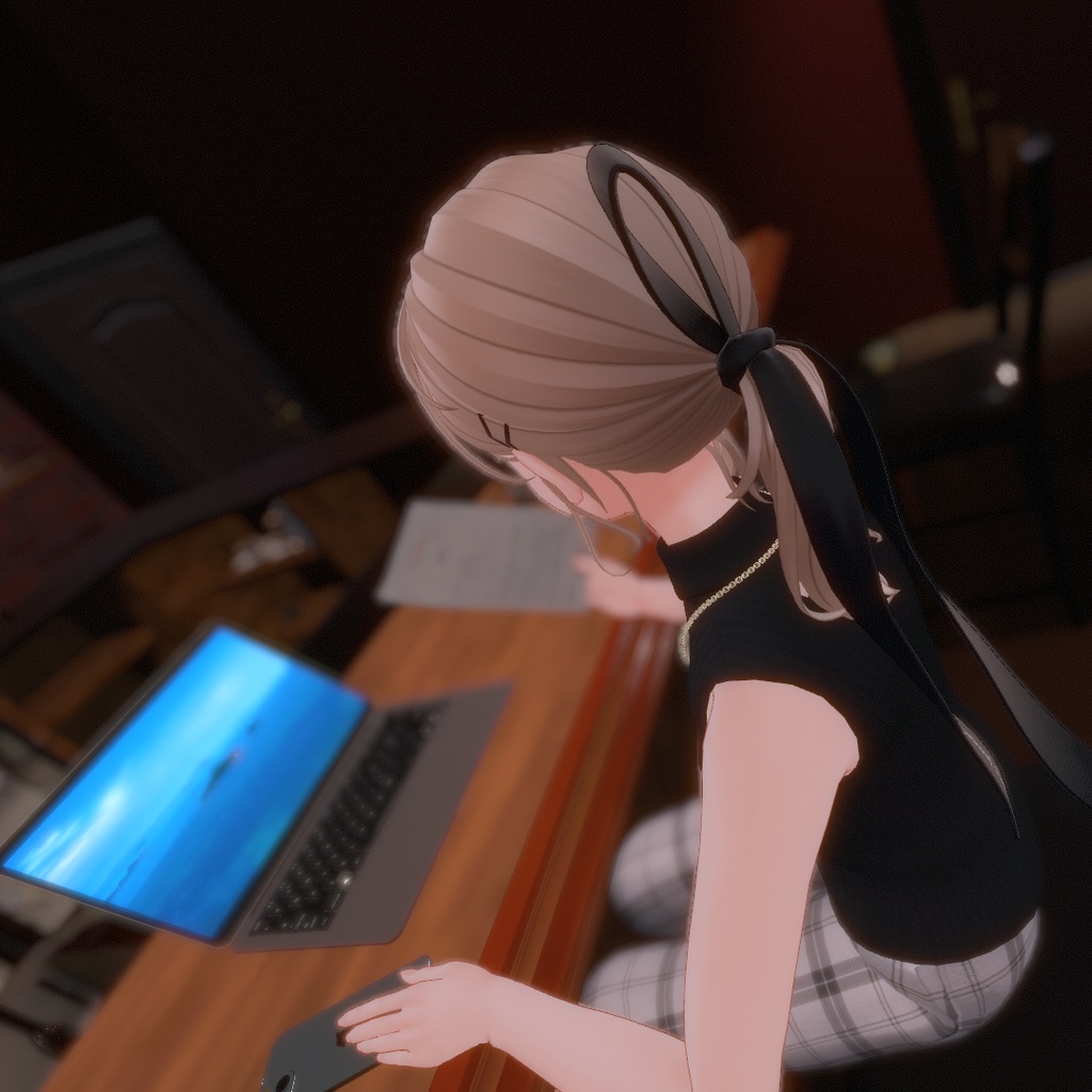 【フラクチュア用衣装】モードワイドパンツコーデ