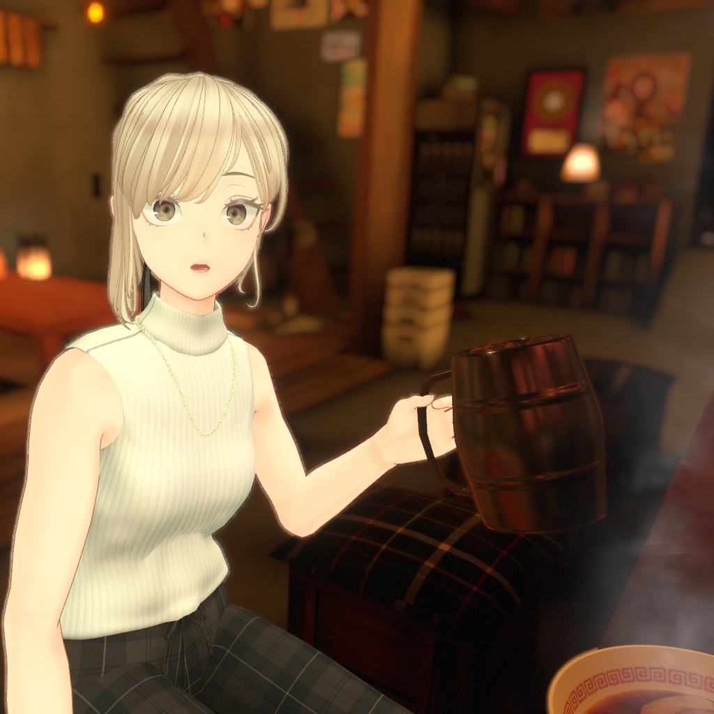 【フラクチュア用衣装】モードワイドパンツコーデ