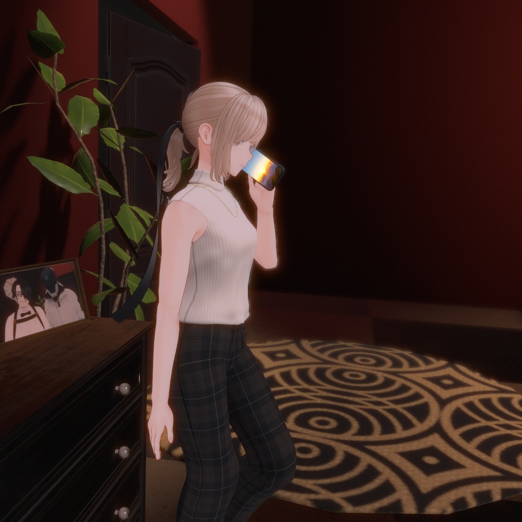 【フラクチュア用衣装】モードワイドパンツコーデ