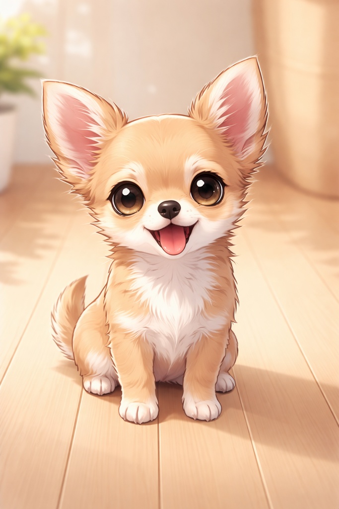 ペット写真をAIでアニメ風アイコンにします