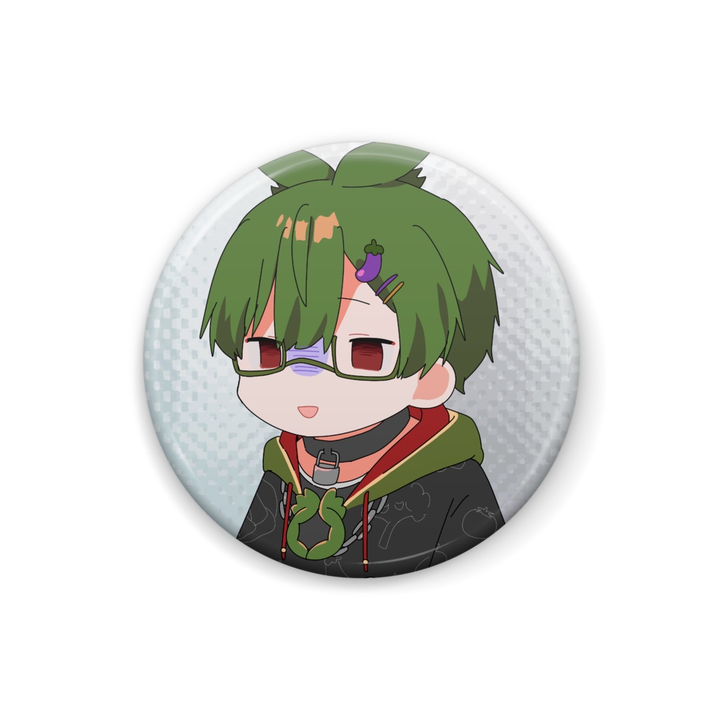 【限定五個】ちしゃ缶バッチ(ずーん...)