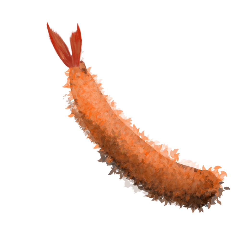 エビフライ　透過素材🍤