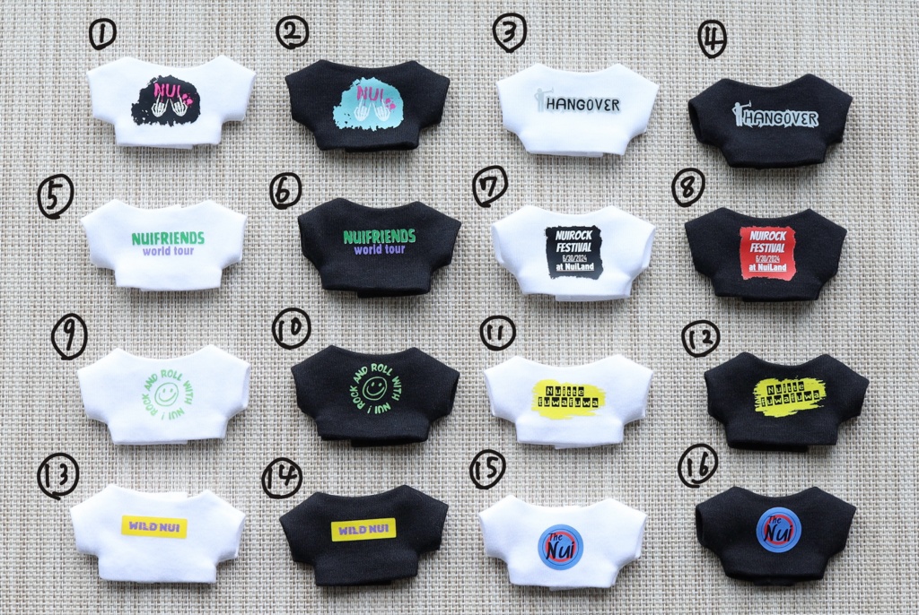 ぬい用プリントTシャツ