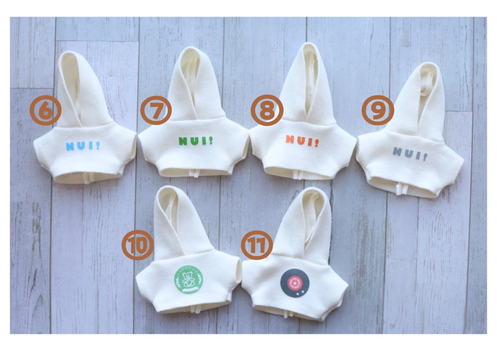 12cmぬい用フーディー