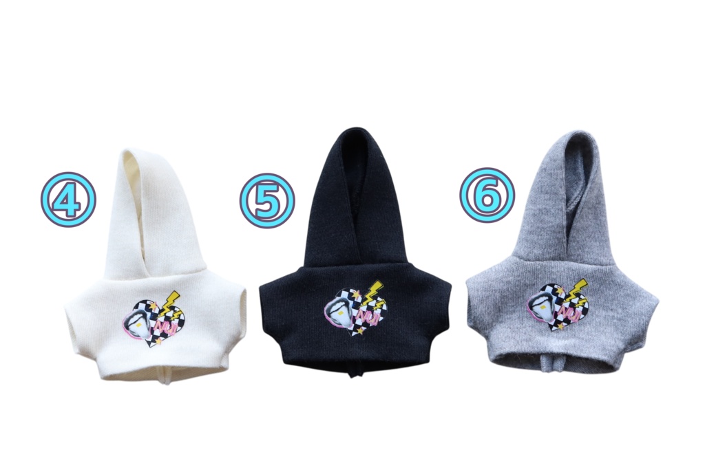 ぬい用フーディー新柄