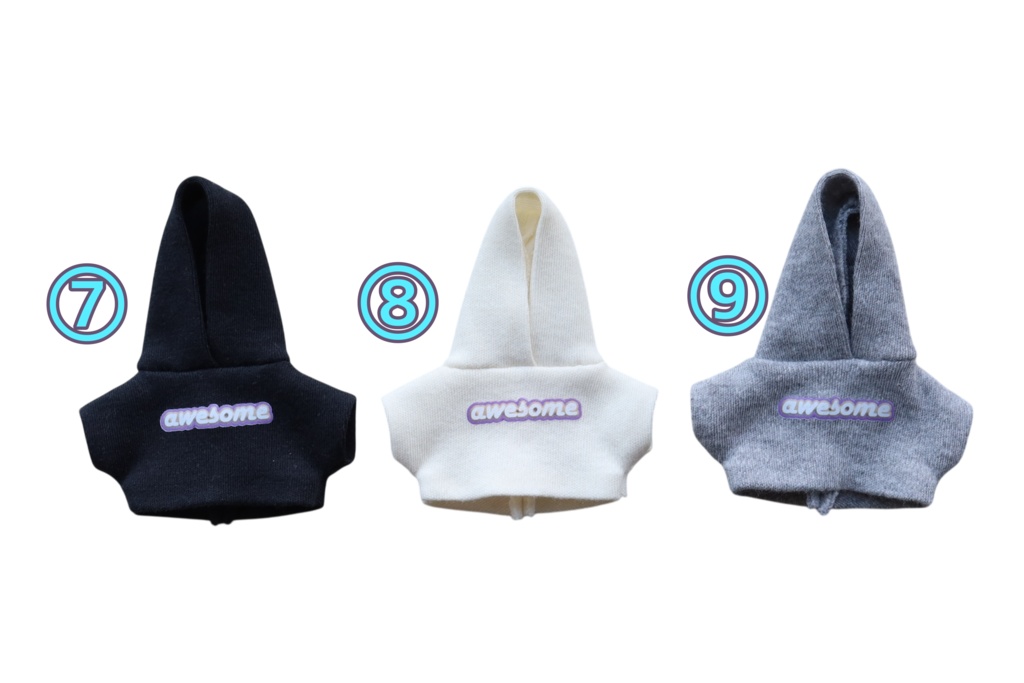 ぬい用フーディー新柄