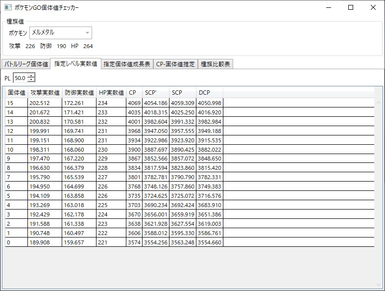 ポケモンGO個体値チェッカー