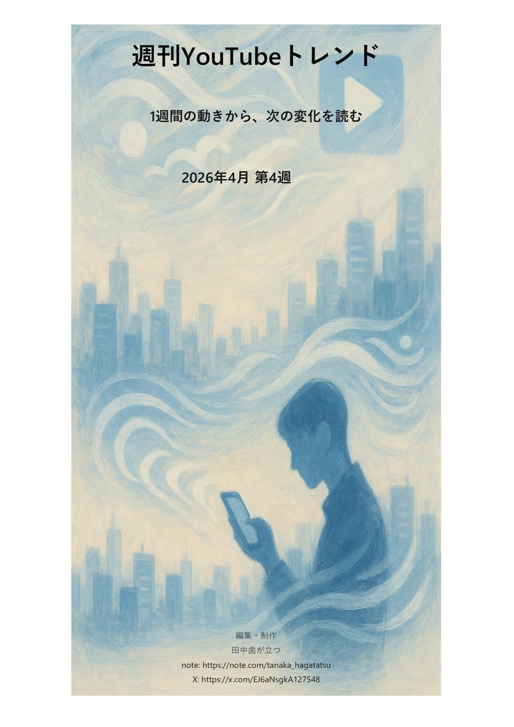 週刊YouTubeトレンド｜2026年4月第4週