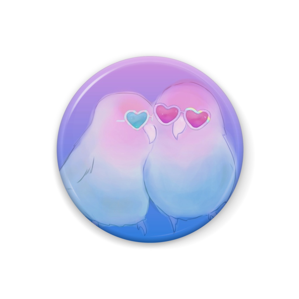 缶バッジ らぶらぶコザクラ