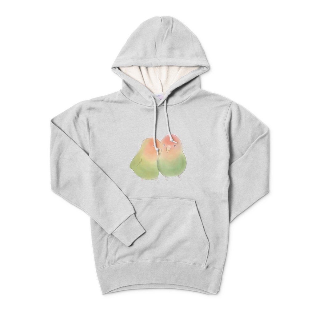 コザクラインコ　なかよしぴぃーぱーかー　グレー