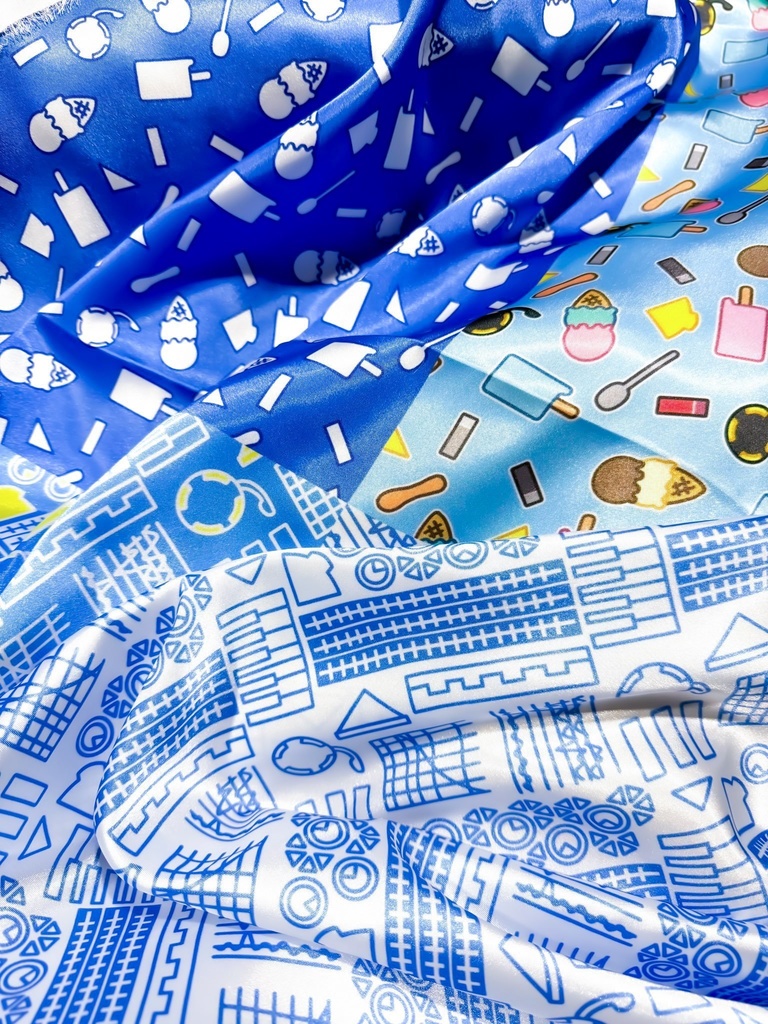 KAITOモチーフのシュシュ (4個セット、各種1)