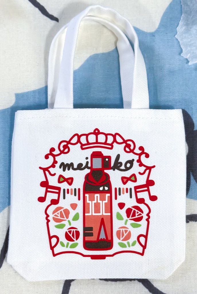 【1/3&ぬいぐるみ用】　MEIKOのモチーフ　ミニチュアトート