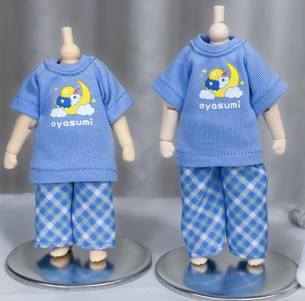 【1/12スケール用】　お月様のサンデーパジャマセット