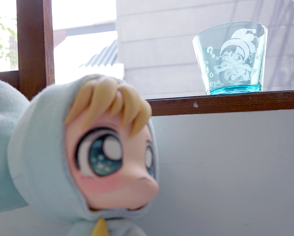 ぽちゃんと みーまんグラス