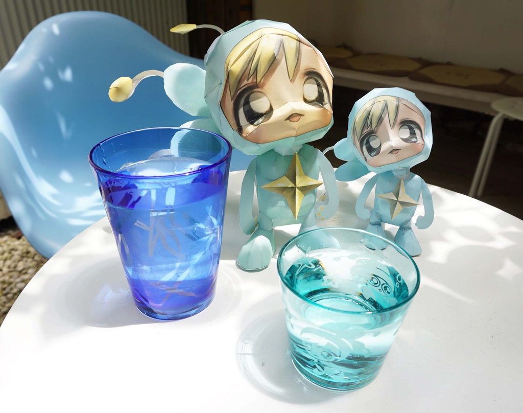 ぽちゃんと みーまんグラス