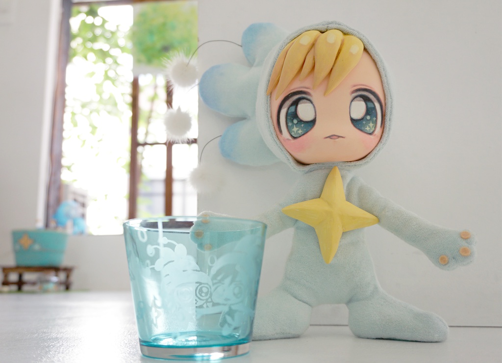 ぽちゃんと みーまんグラス