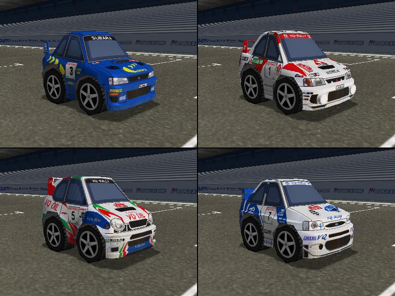 【ブイQ車両】1998 WRC Car set