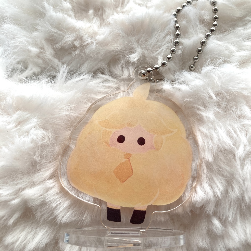 もけもけちゃんのアクリルキーホルダー
