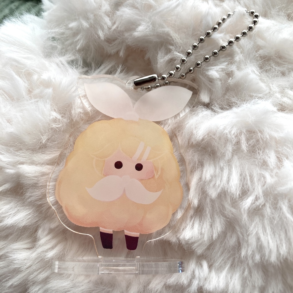 もけもけちゃんのアクリルキーホルダー