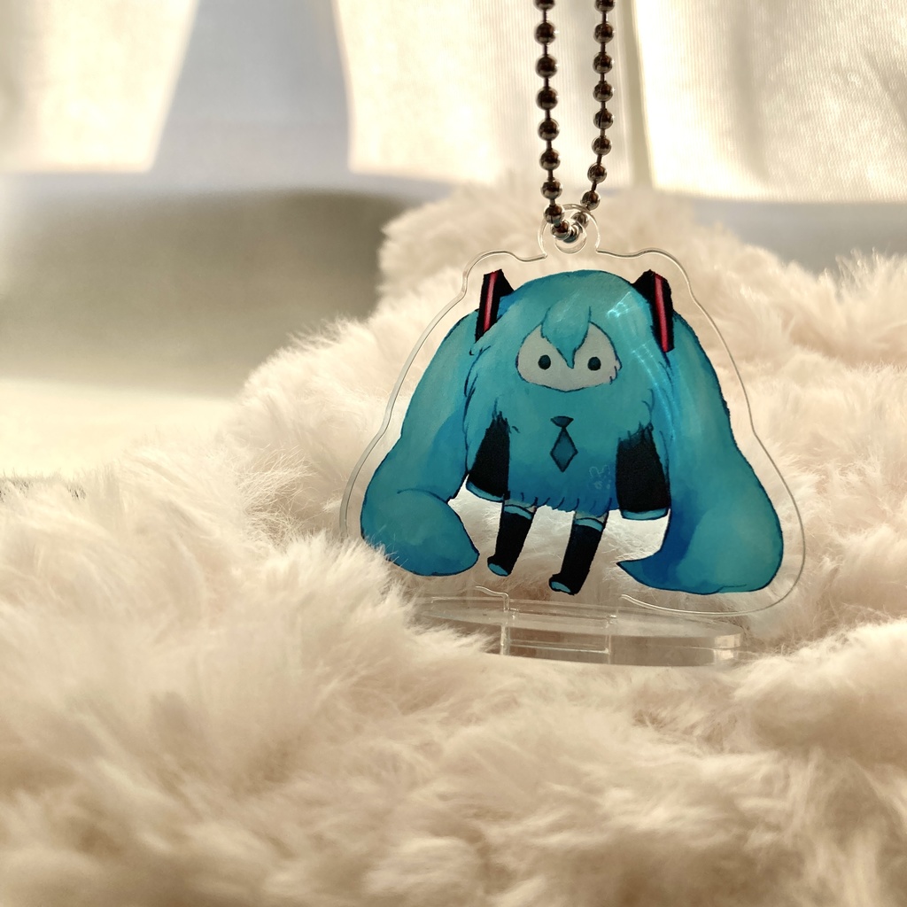 もけもけちゃんのアクリルキーホルダー