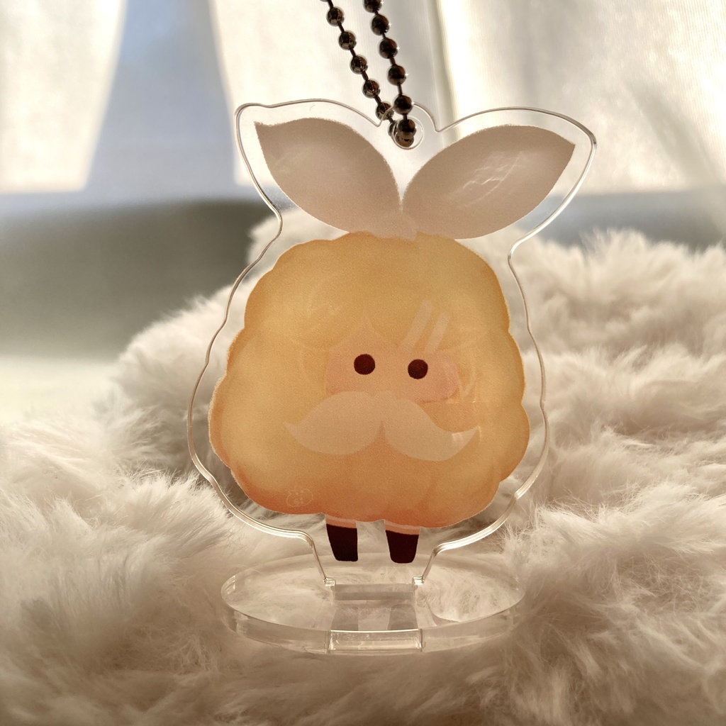 もけもけちゃんのアクリルキーホルダー