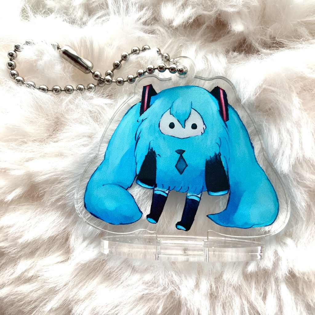 もけもけちゃんのアクリルキーホルダー