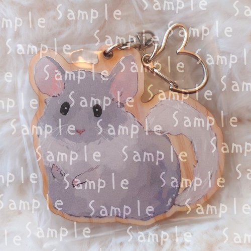 ウッドキーホルダー
