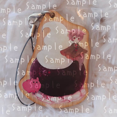 ウッドキーホルダー