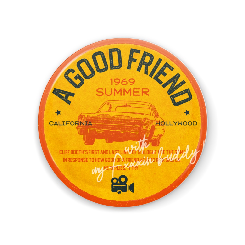 "A GOOD FRIEND" 缶ミラー小