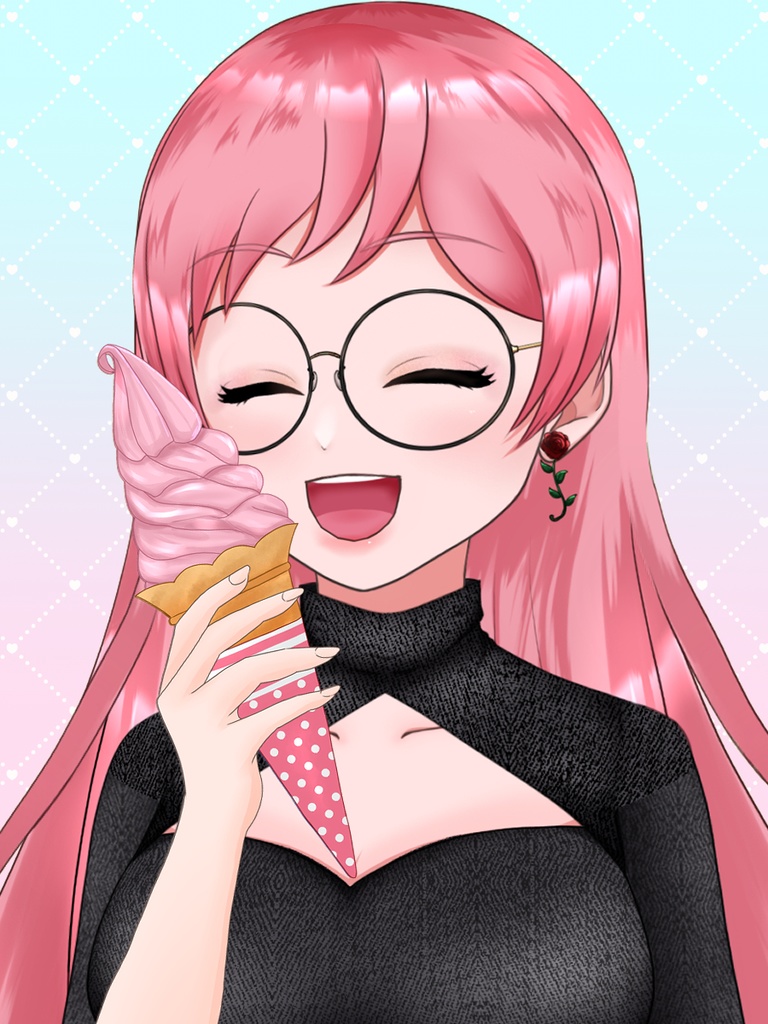 素材配布 ソフトクリームの日 ソフトクリーム2種類