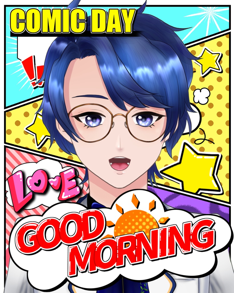 【フリー素材】「漫画の日」用おはV素材配布