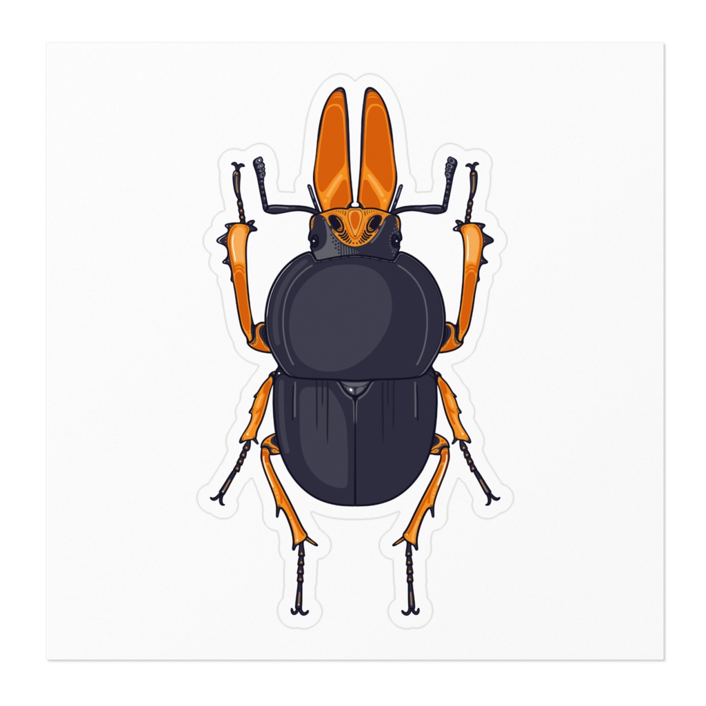 プリモスマルガタクワガタ・ステッカー