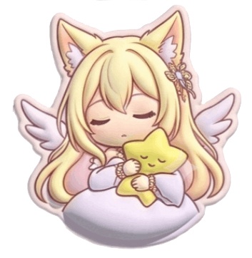 【デジタルステッカー】ねこ耳天使Aureliaのミニキャラ詰め合わせ(全10種+シート)
