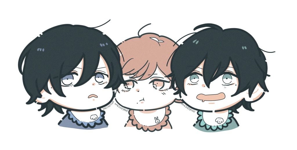 【双子と先生】ばぶ三銃士アクキー