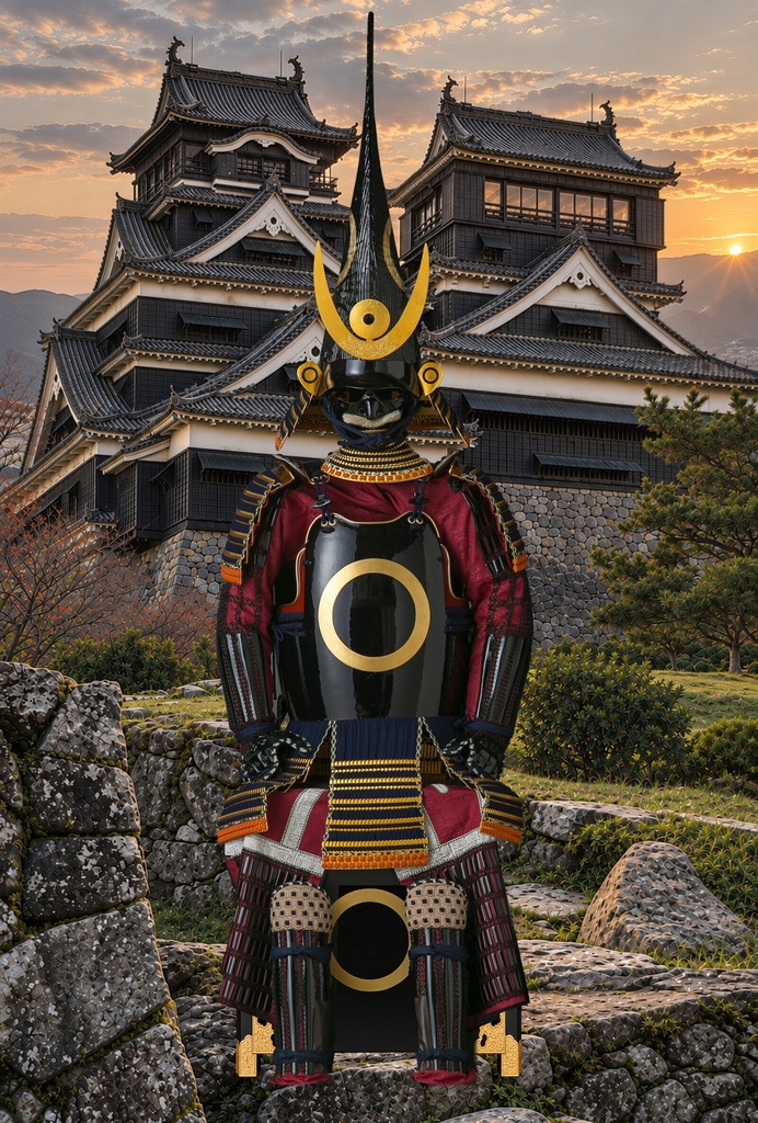 Kato Kiyomasa Armor - Castle | 8K Printable PNG