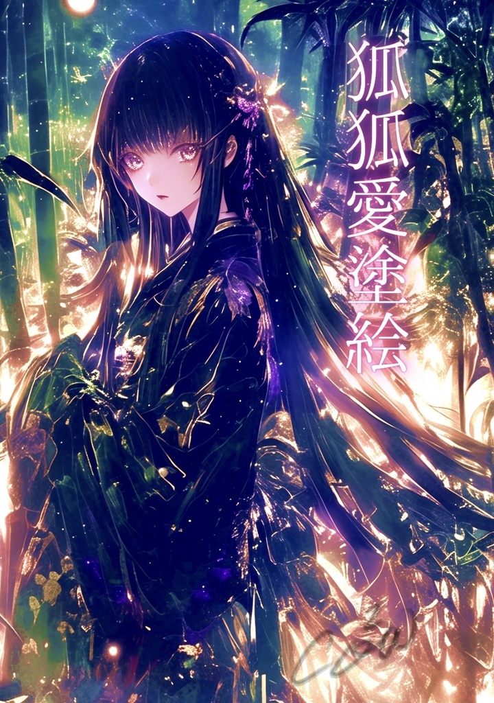 狐狐愛塗絵（普通郵便）