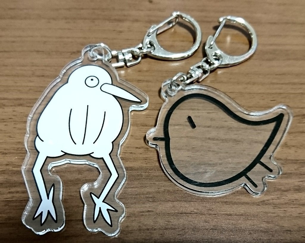 ヨシゴイのアクリルキーホルダー