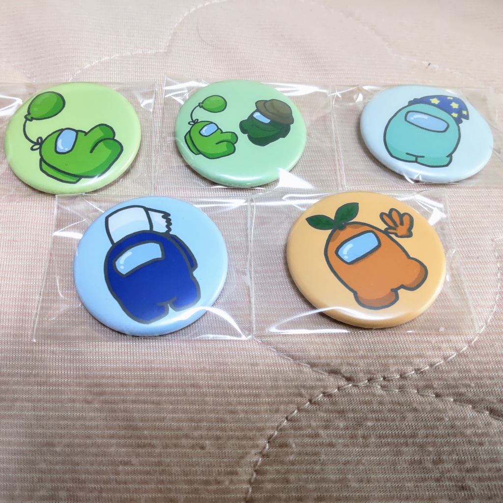 あもあすクルー缶バッジ