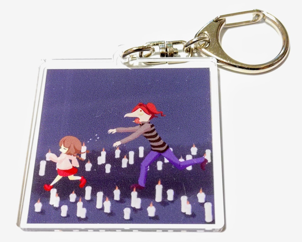 マフラー子、発狂鳥人間アクリルキーホルダー