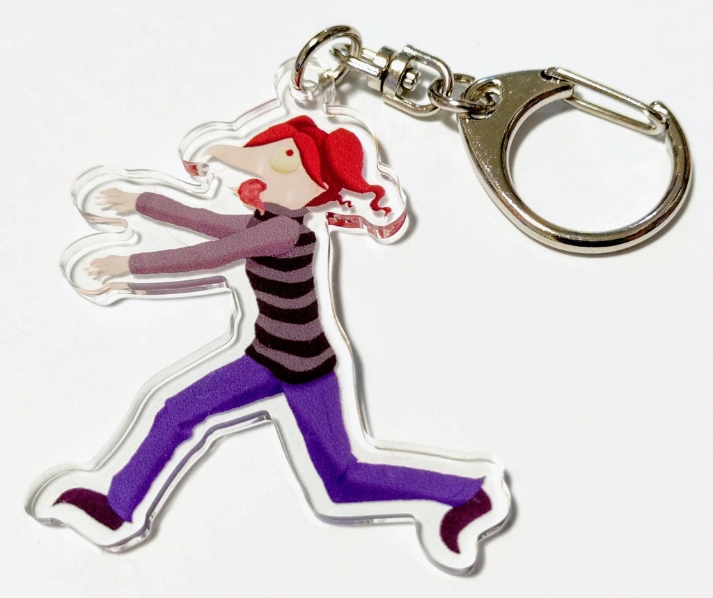 マフラー子、発狂鳥人間アクリルキーホルダー