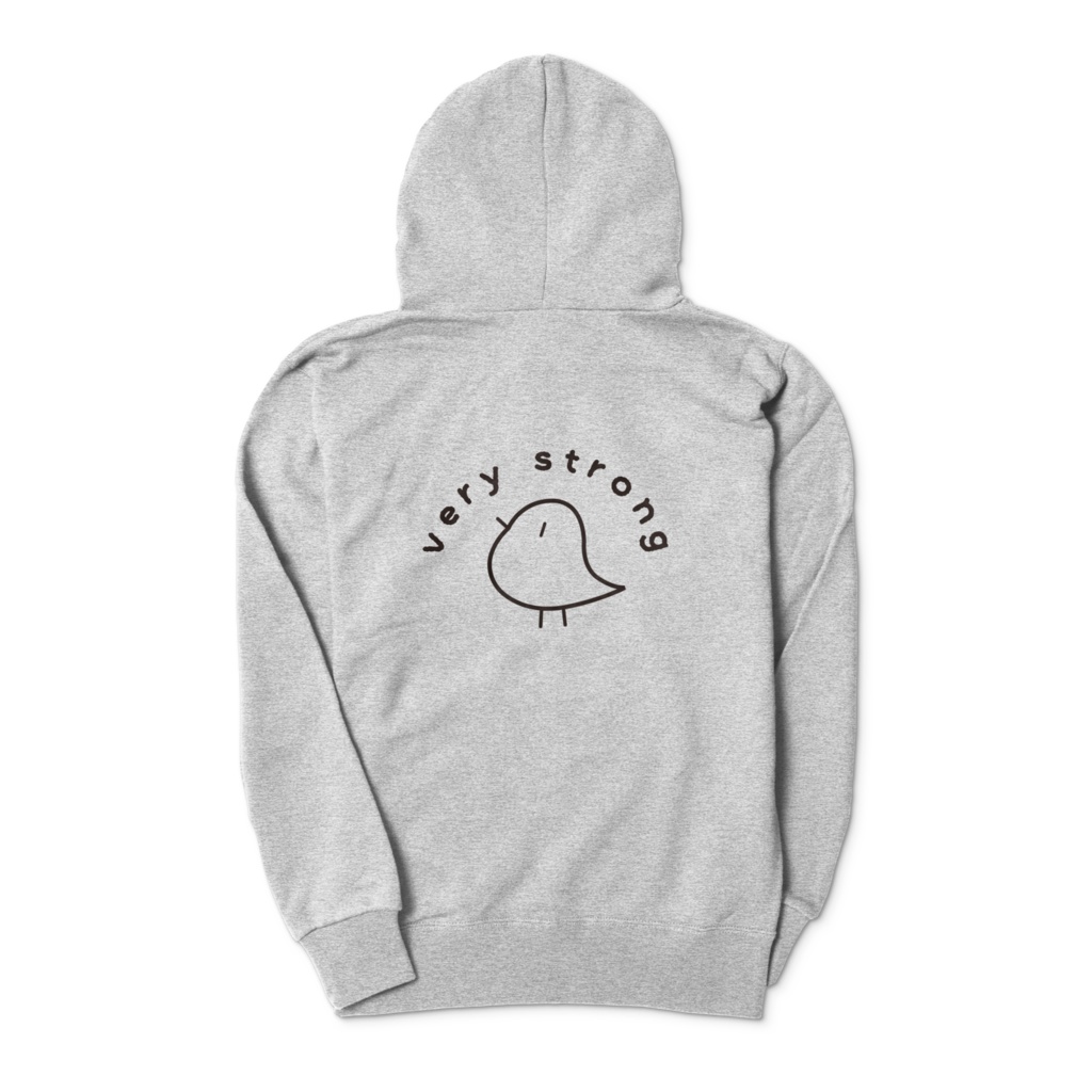 とてもつよいパーカー-グレー