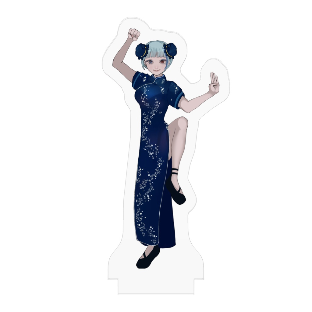 雪凪るね アクリルフィギュア チャイナ服ver.