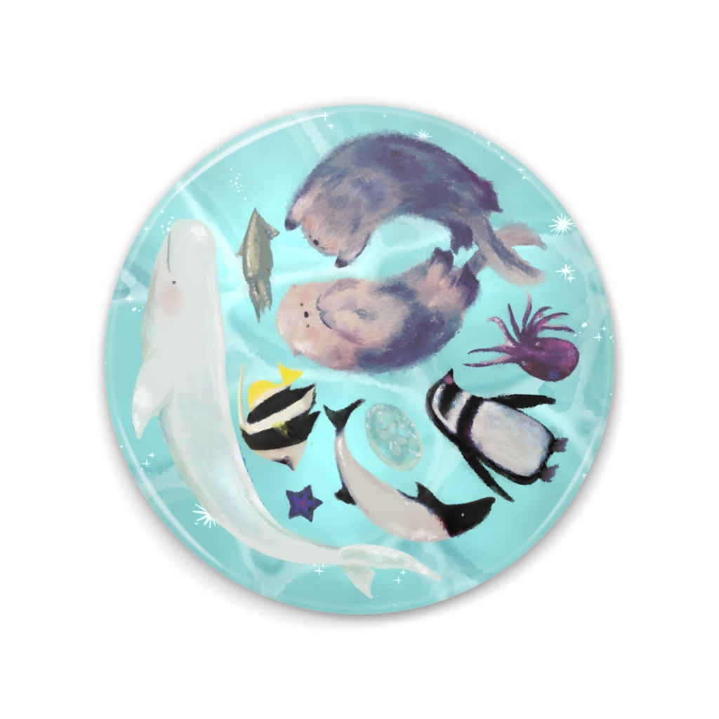 海の生き物ミラー