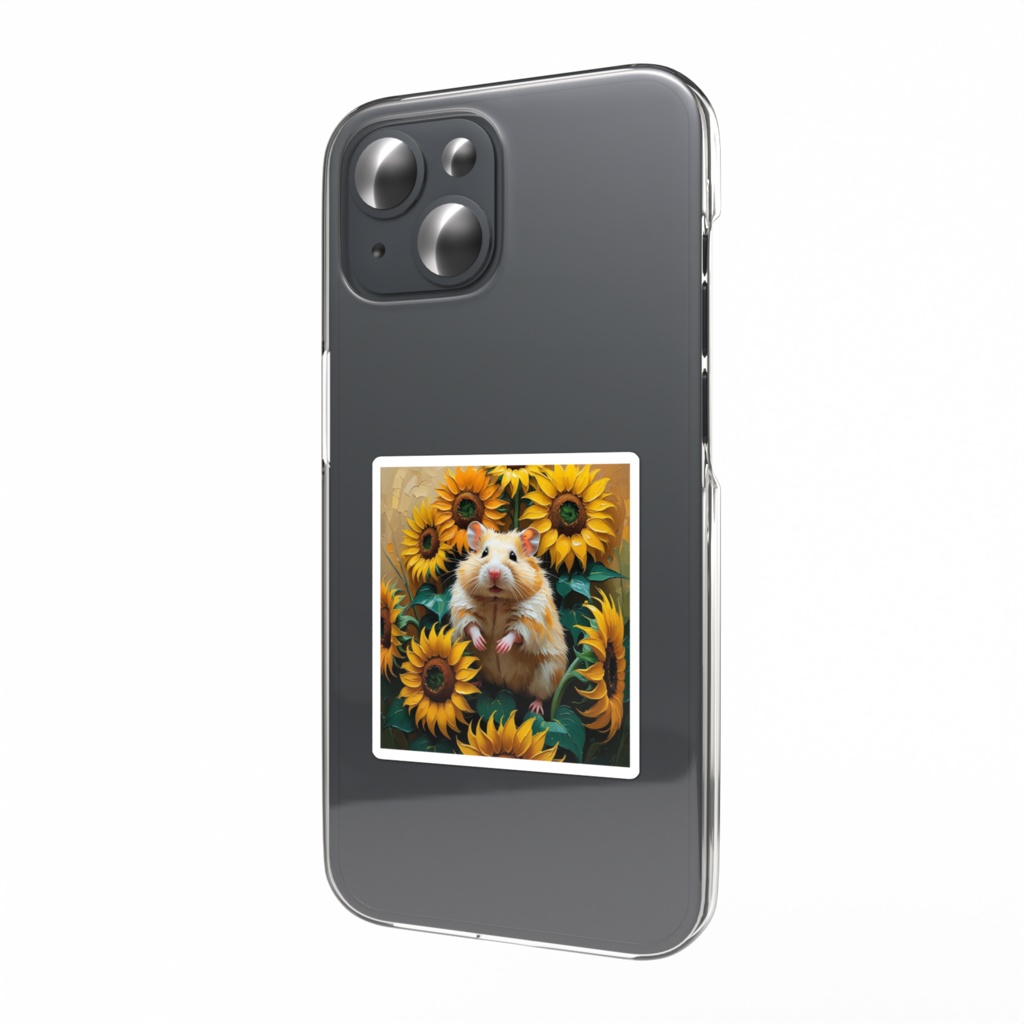 ゴッホ風_ハムスターステッカー3