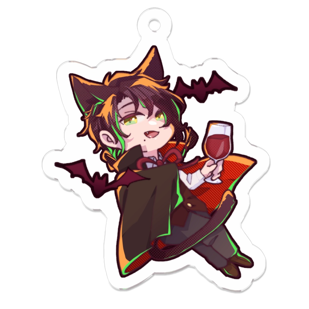 ドラキュラ紳士_ハロウィンアクキー